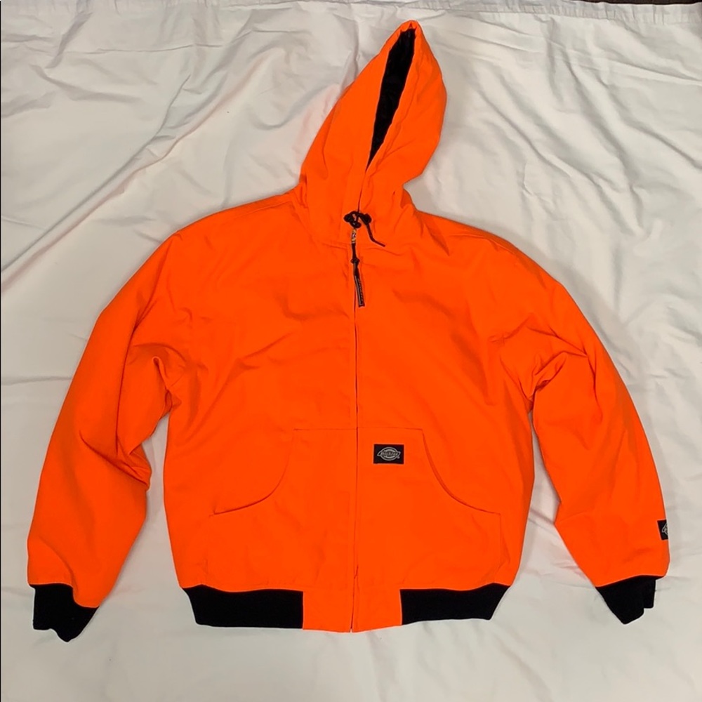 Dickies WeatherGuard Blaze Orange Hooded Jacket